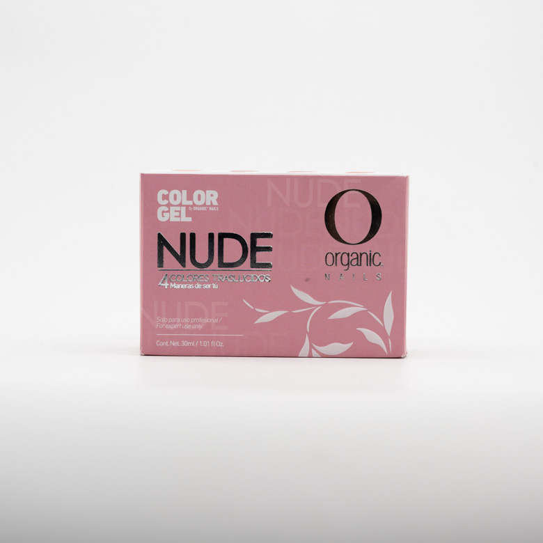 Colección Color Gel Nude Traslúcidos 4 Fcos.