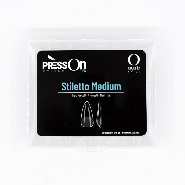 Tip PressOn Stiletto Medium C