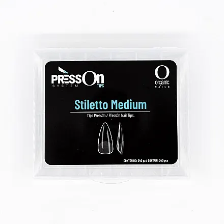 Tip PressOn Stiletto Medium C