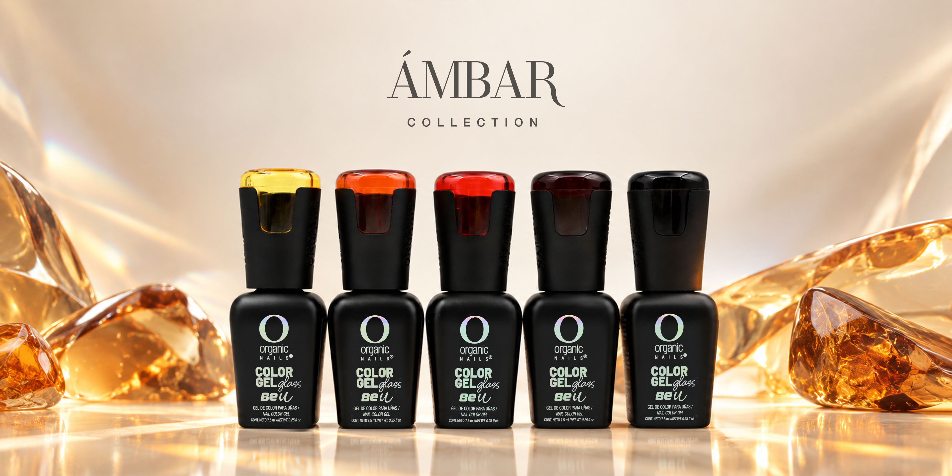 Colección Color Gel Ámbar Glass BeU